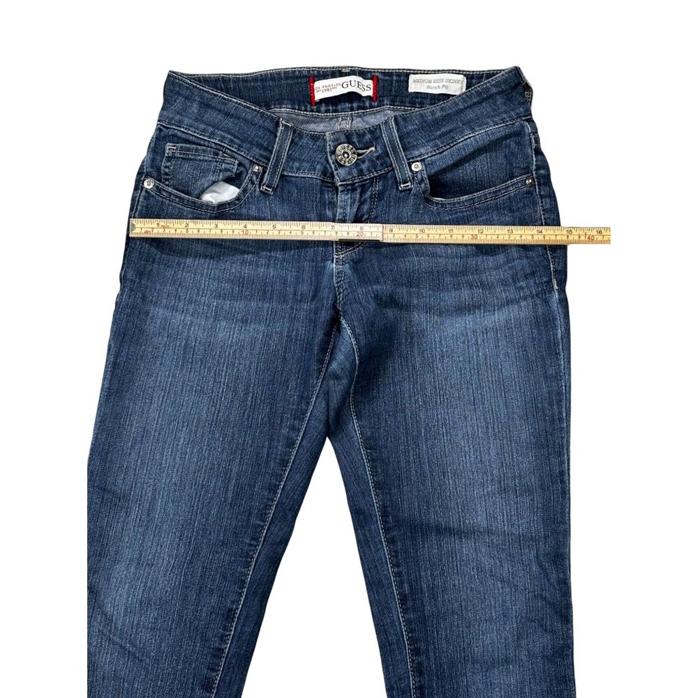 Guess Womens Medium Rise Straight Leg Jeans Size 24 Blue Denim - Picture 13 of 13